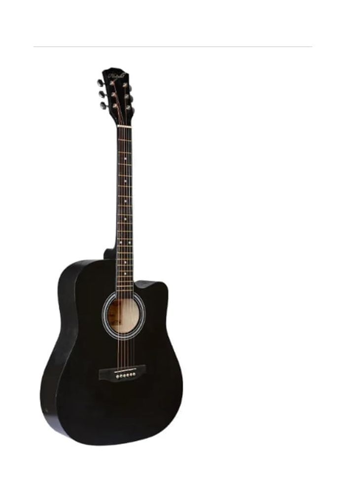 38-Inch Acoustic Beginner Cutaway Guitar Set with Bag, Strap, Capo, Picks, and Extra Strings - Image 2