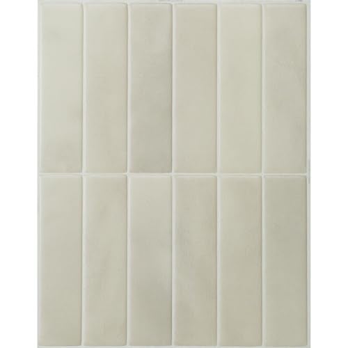 SMART TILES Peel and Stick Backsplash - 5 Sheets of 11.43" x 9" - 3D Adhesive Peel and Stick Tile Backsplash for Kitchen, Bathroom, Wall Tile - Image 1
