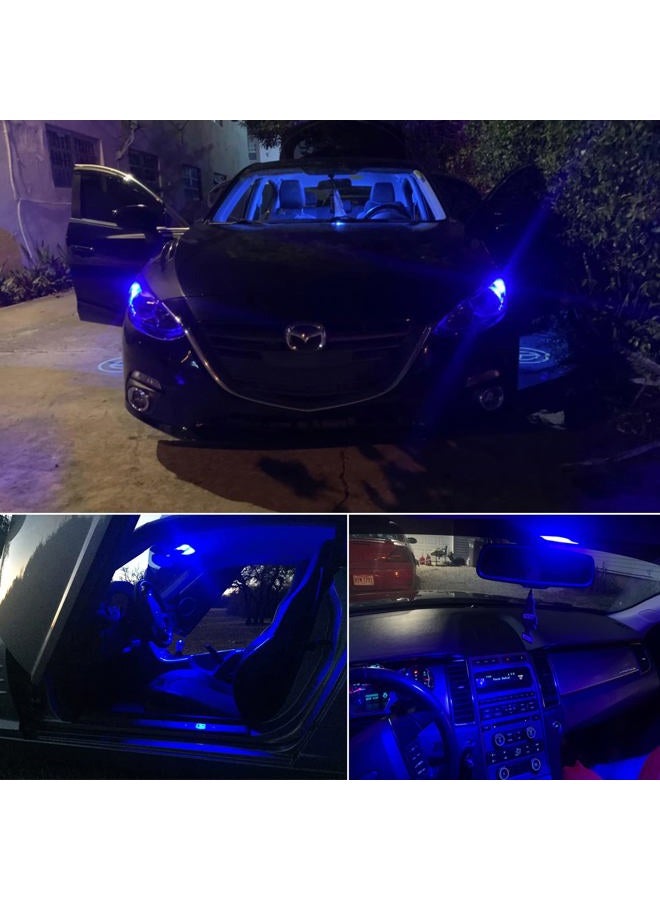 PHINLION 194 LED Light Bulb Blue Super Bright 168 2825 W5W T10 Wedge 6-SMD 3030 Chipsets LED Replacement Bulbs for Car Interior Map Dome Parking Door Courtesy License Plate Lights - Image 5