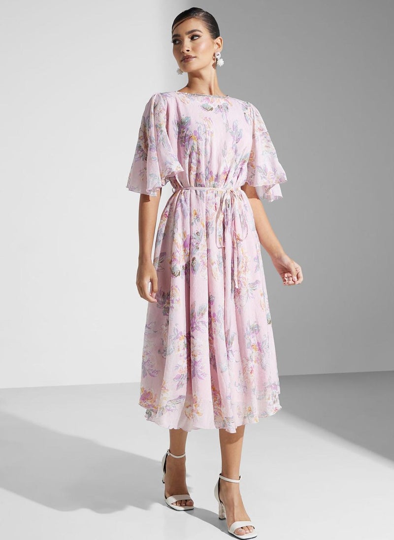 Floral Chiffon Dress