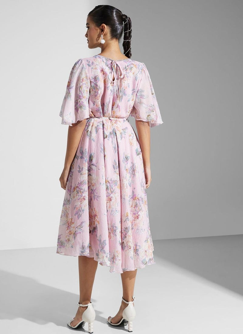 Floral Chiffon Dress