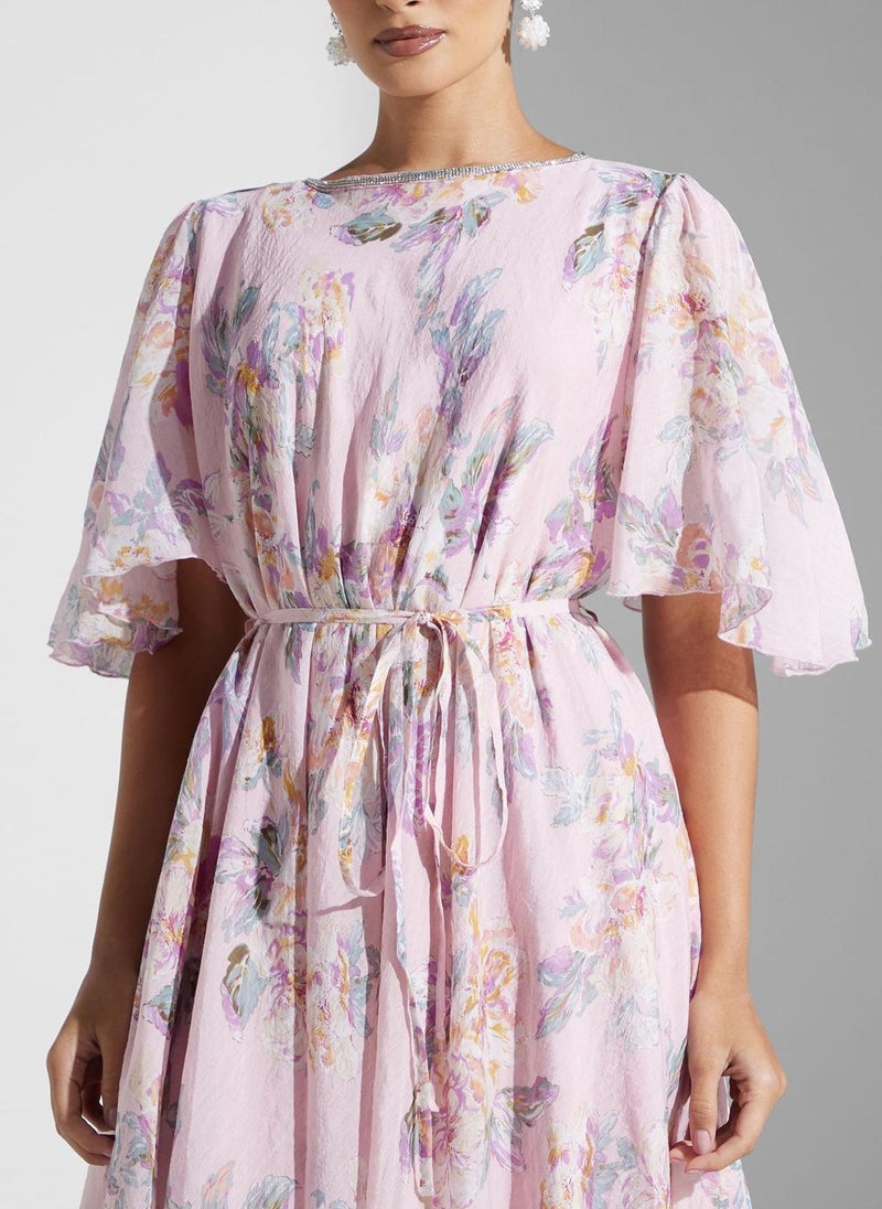Floral Chiffon Dress