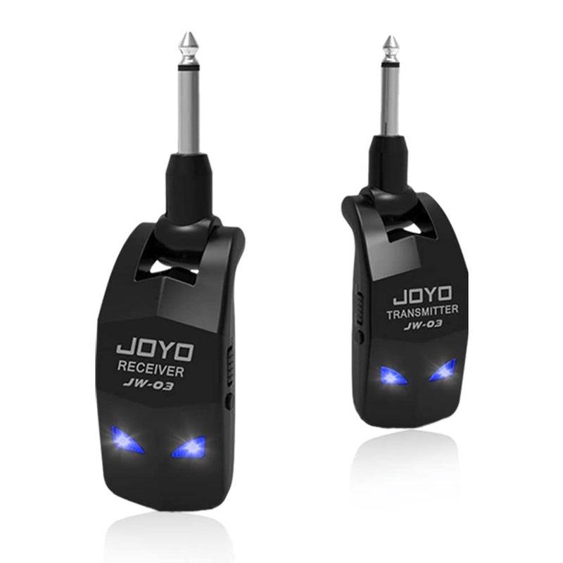 JOYO JOYO 2.4GHz Wireless Guitar System 4 Channels Rechargeable Audio Wireless Transmitter Receiver for Guitar Bass Electric Instruments (JW-03)  - Image 1