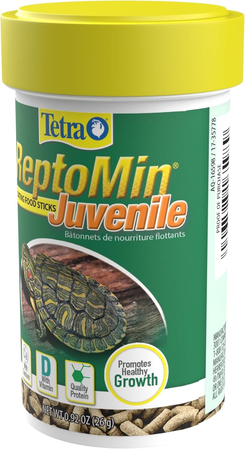 تترا عصي طعام Tetra Reptomin للأطفال الصغار من السلاحف تحتوي على 26 جرامًا. - Image 3