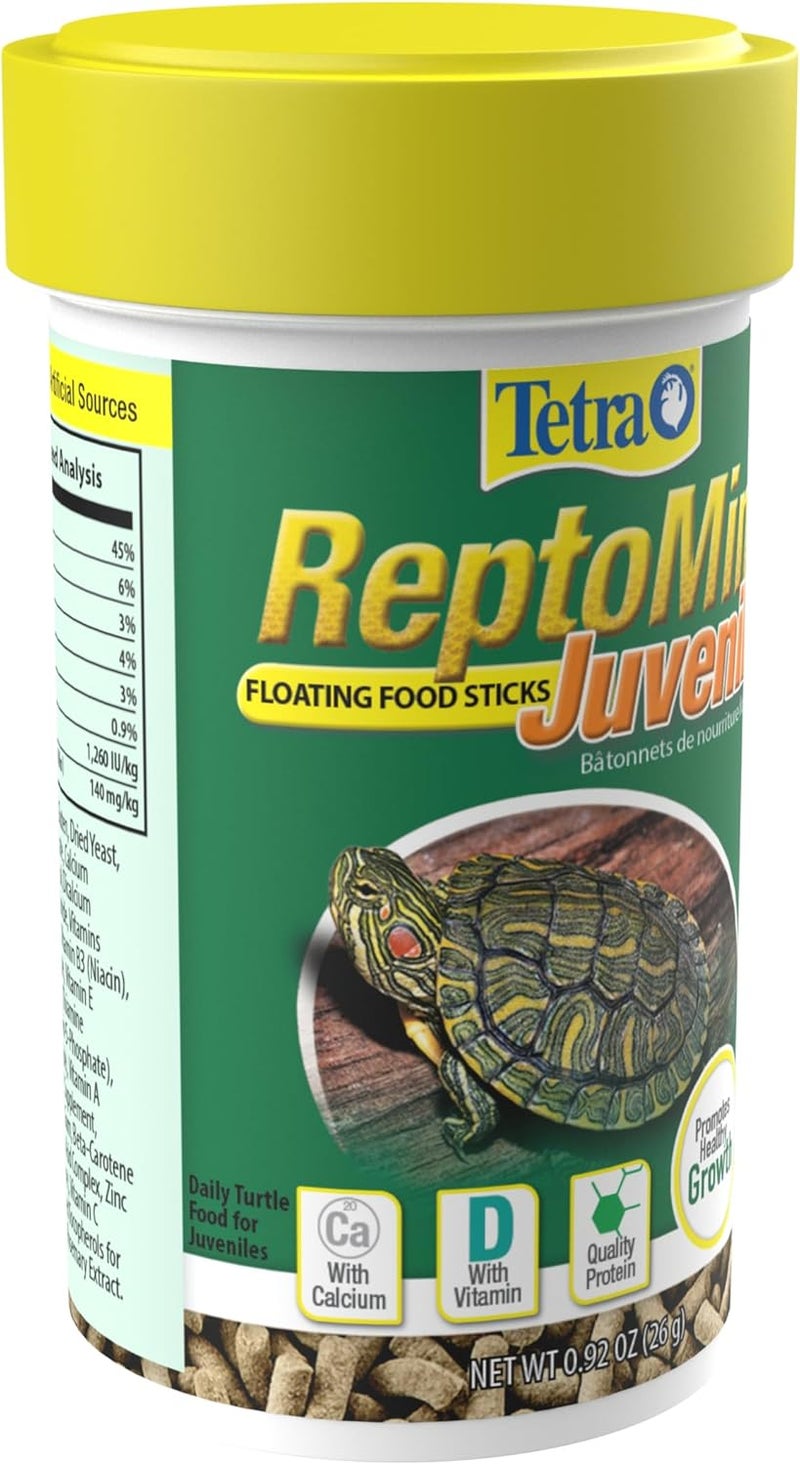 تترا عصي طعام Tetra Reptomin للأطفال الصغار من السلاحف تحتوي على 26 جرامًا. - Image 4