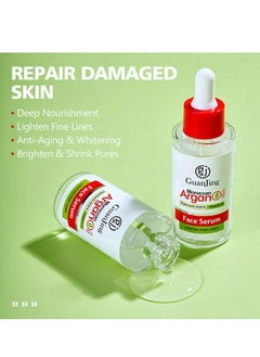 GUANJING Argan Oil Face Serum With Hyaluronic Acid Lighten Fine Lines Repair Moisturizing Skin Vitamin E Brightening Face Serum 40 ml  - Image 5