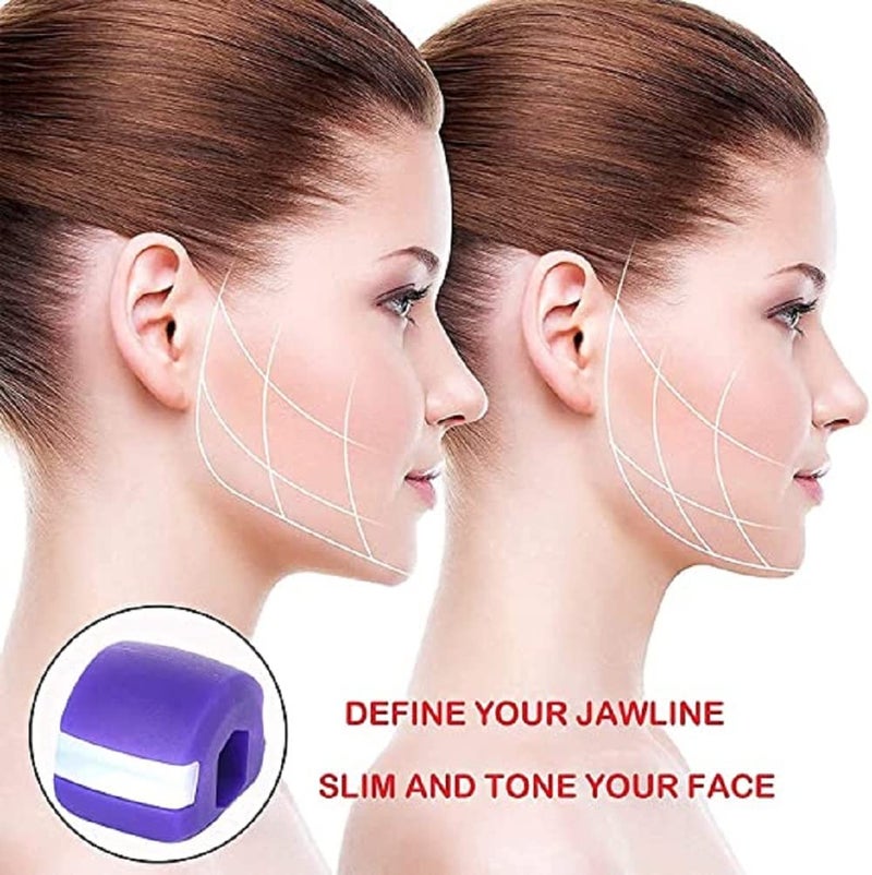 HuBBeR SHREE RAGHUVIR Pack of 2 Jawline Exerciser Tool For Men Women Look Younger Face Reducer Jawliner Chewing Rubber Double Chin Remove Fat Fom Face Reduce Multi Color  - Image 4