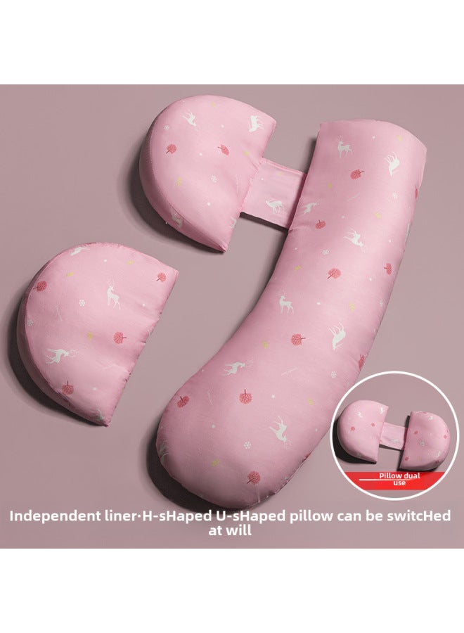 Pillow For Pregnant Women Waist Protection Side Sleeping Side Sleeping Pillow Multi-functional U-shaped Pillow Pregnancy Belly-supporting Pillow Nursing Cushion