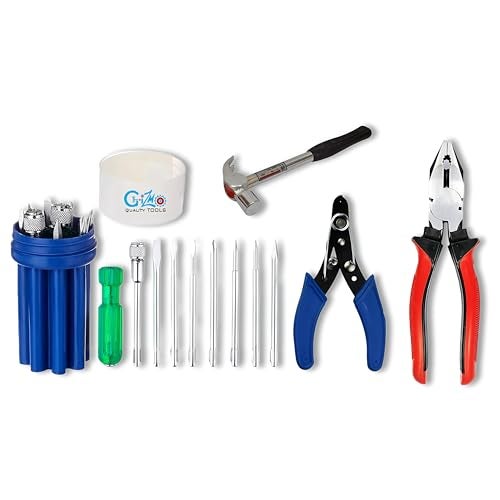 GIZMO Hand Tool Kit 11 Pieces With 8 Pieces Screwdriver, Lineman Plier, Hammer & Wire Stripper/wire Cutter | Industrial Hand Tools | Tools For Electronic Repair | Hardware Tools For Home Use - Image 1
