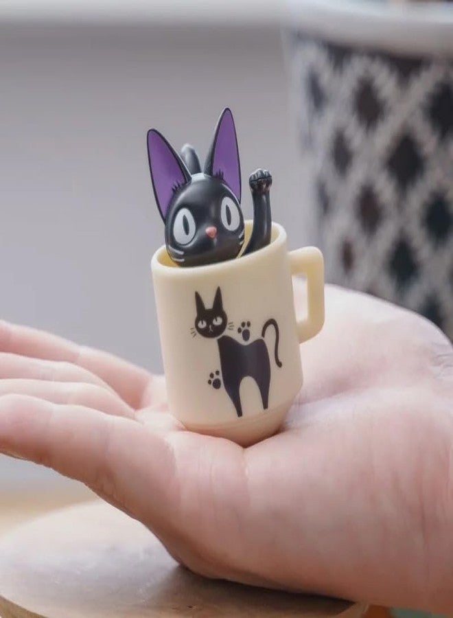 ensky - Kiki's Delivery Service - YR-MC05 Roly Poly Tilting Figure Jiji in Teacup, Studio Ghibli Official Merchandise - Image 5