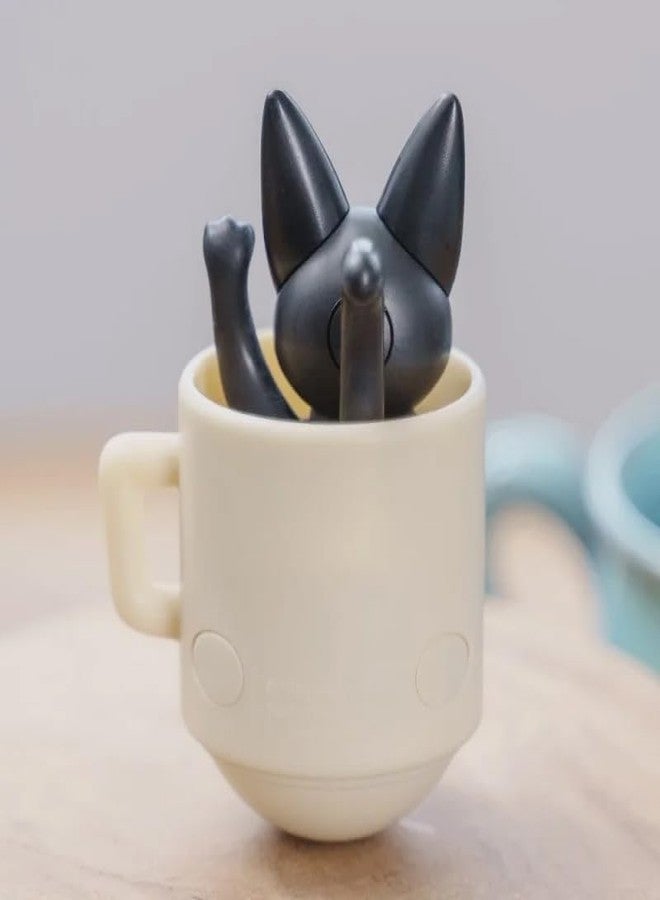 ensky - Kiki's Delivery Service - YR-MC05 Roly Poly Tilting Figure Jiji in Teacup, Studio Ghibli Official Merchandise - Image 4