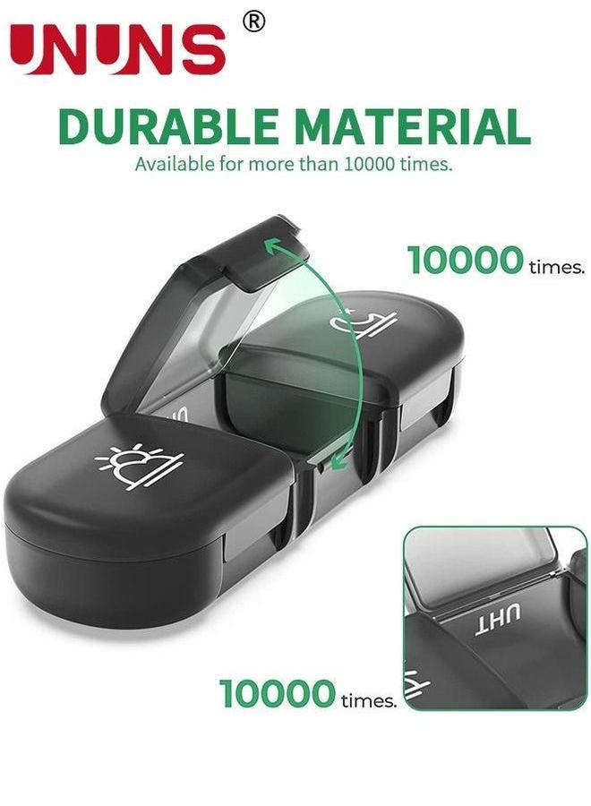 UNUNS Weekly Pill Organizer 3 Times a Day, Portable Travel Box 7 Day with Large Separate Containers, Light-Proof Case for Vitamin, Fish Oil, Supplement - Image 4