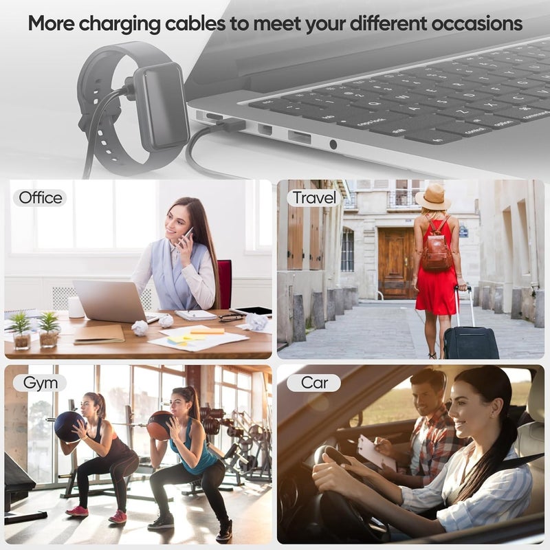USB-C Charger Cable Compatible with Samsung Galaxy Fit 3 SM-R390 Magnetic Charging Adapter Replacement Cable Durable Smartwatch Accessory - Image 5