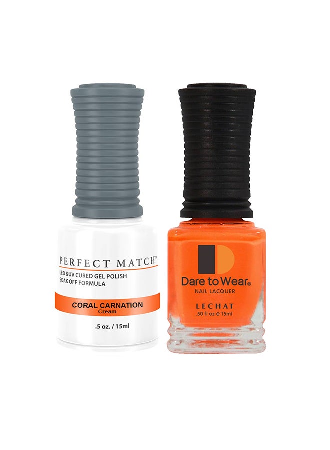 Lechat Soak Off Gel Nail Polish UV LED Gel Polish Coral Carnation PMS97 - Image 1