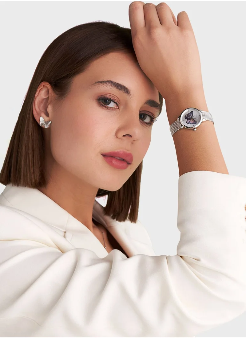 OLIVIA BURTON Steel Strap Analog Watch