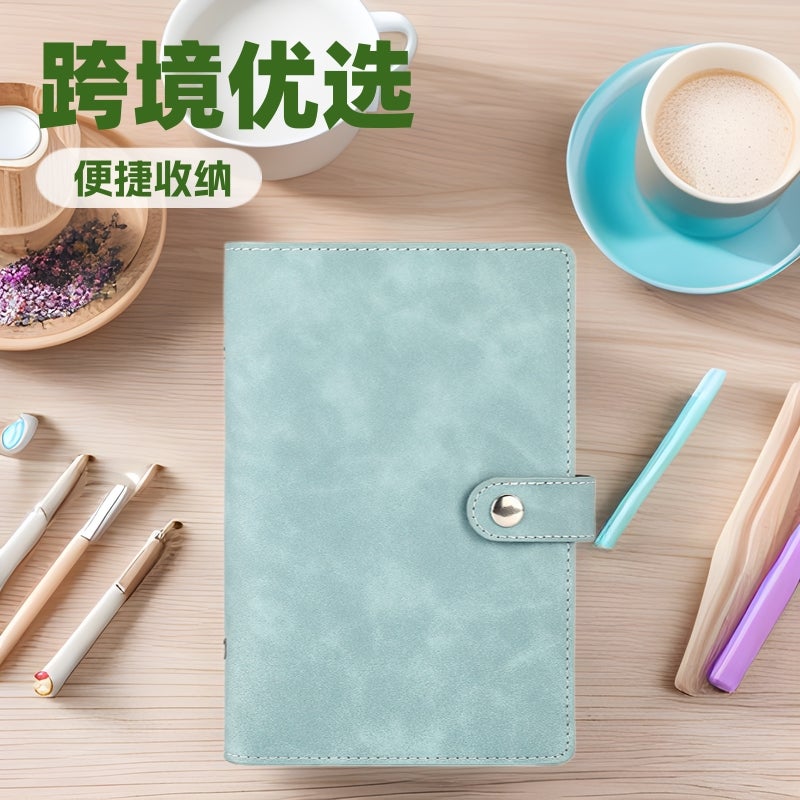 Soft Leather Loose-Leaf Notebook Multifunctional Storage Notebook A6 Refill Detachable Binder Zipper Bag - Image 2