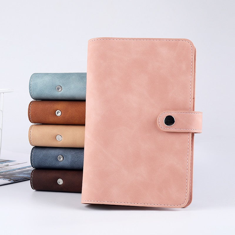 Soft Leather Loose-Leaf Notebook Multifunctional Storage Notebook A6 Refill Detachable Binder Zipper Bag - Image 3