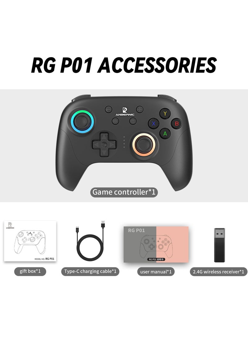 ANBERNIC  - RG P01 High Cost Performance PC Controller PC Steam Switch Android IOS Conductive Rubber Bluetooth Wireless XBOX Layout 600mAh Dual Asymmetric Pendulum Motor - Image 1