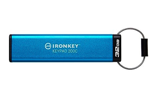 Kingston Ironkey Keypad 200 USBC 32GB Encrypted Flash Drive OS Independent FIPS 1403 Level 3 XTSAES 256bit BadUSB and Brute Force Protection MultiPin Option IKKP200C32GB - Image 3