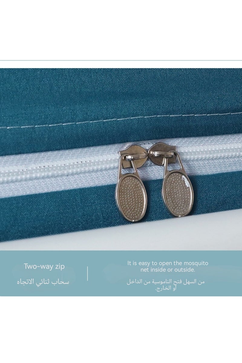 سرير مظلة الخيام الستار التعتيم ستارة سرير واحد خيمة ستارة الطالب تظليل القماش سرير المظلة ناموسية الطالب نوم حماية الخصوصية - Image 5