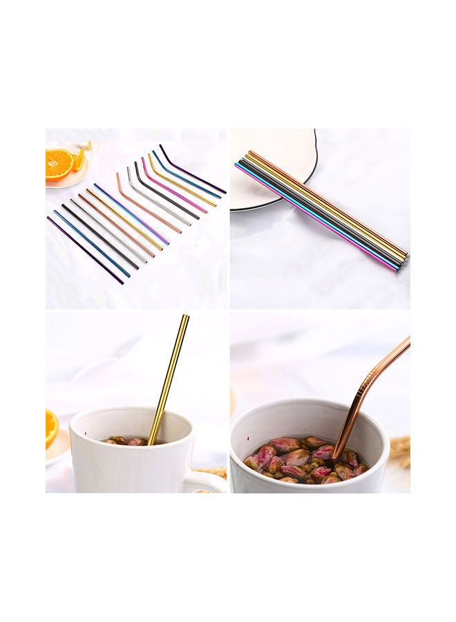 NIBEMINENT Reusable Drinking Straw Silver - Image 4