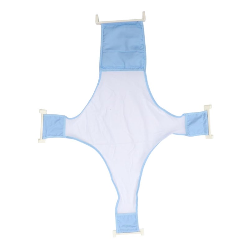 Blue Baby Bath Seat Shower Mesh Net Portable Newborn Tub Support Sturdy Easy Install - Image 2