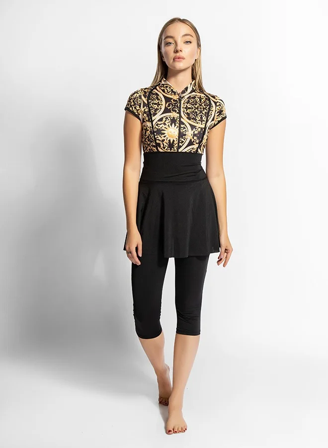 MINERVA SECRETS SUNSETDUO -Tankini With Top Beach Skirt And Pants