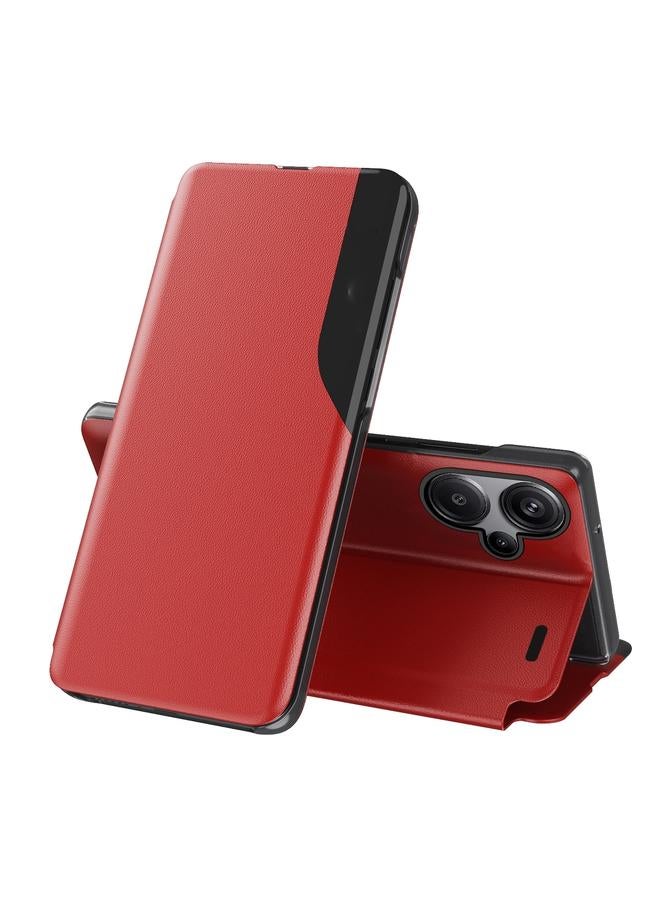 The Bros Case For Xiaomi Redmi Note 13 Pro 5G Attraction Flip Holder Leather Phone Case