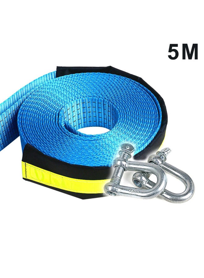 Loquat 8 Ton Safety Car Emergency Helper Towing Cable Reflective Rope With U-Shape Hooks - Image 2