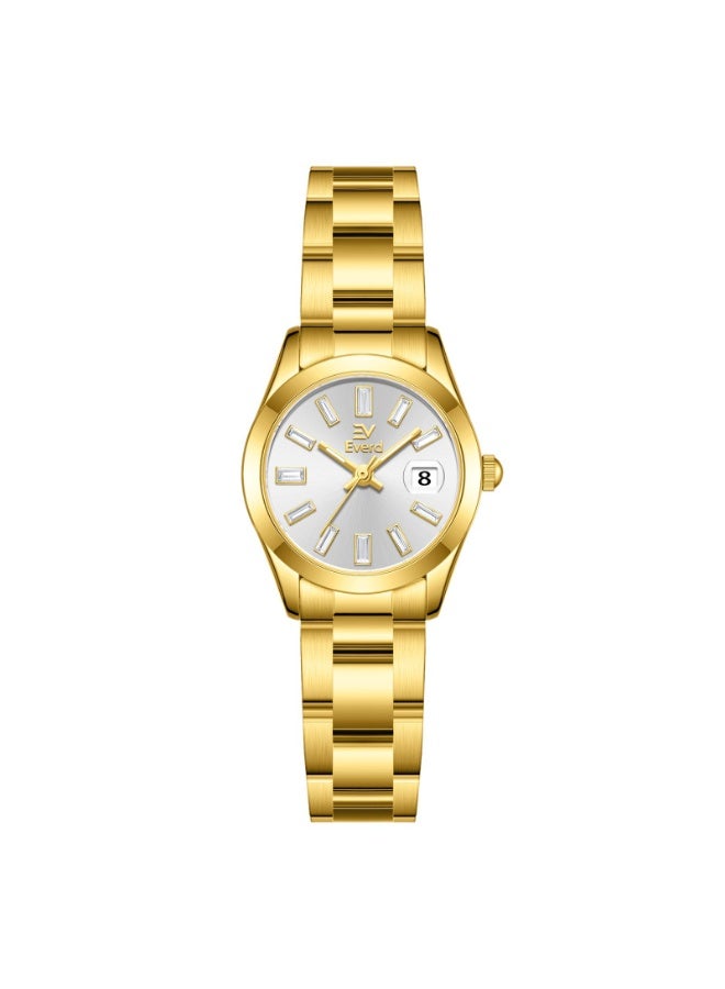 Everd women's watch with a zircon-studded dial.