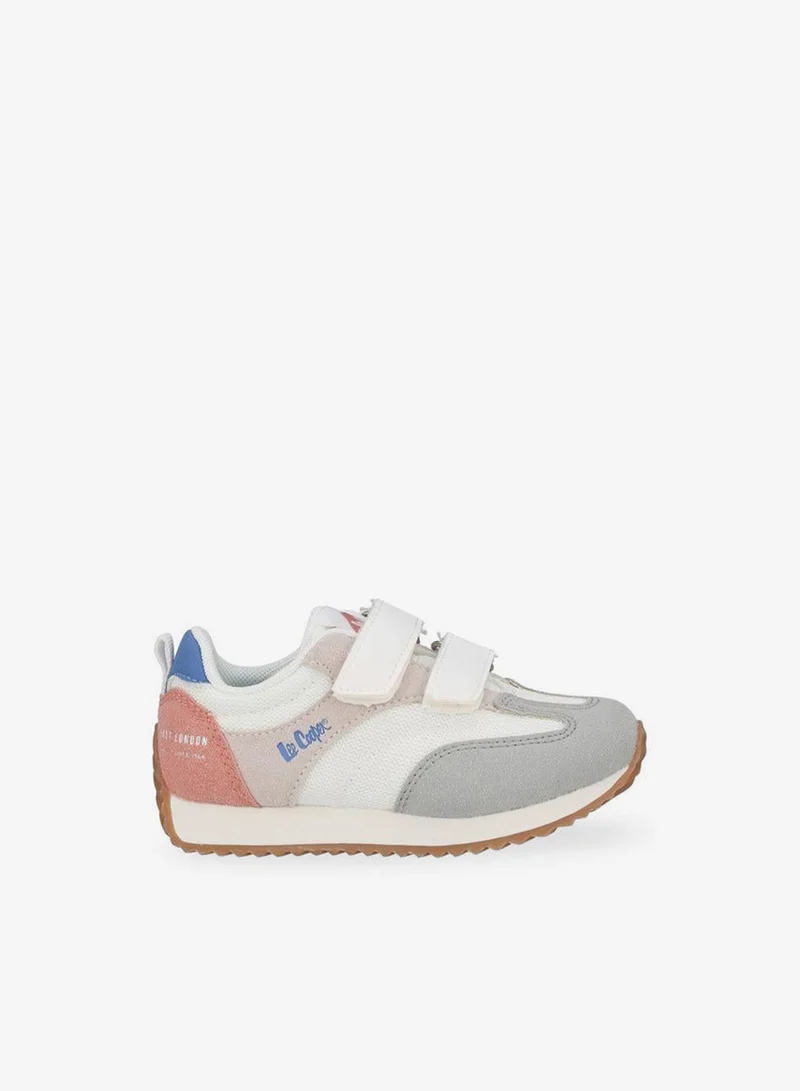 Lee Cooper GREEN Girls Panelled Hook & Loop Ankle School Sneakers for Women | Best Price UAE