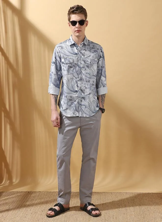 Dennis Lingo Stylish Multicolour Shirt For Men With A Trendy And Eye Catching Design Crafted From Breathable Fabric