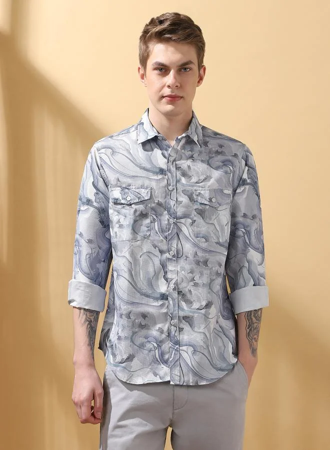 Dennis Lingo Stylish Multicolour Shirt For Men With A Trendy And Eye Catching Design Crafted From Breathable Fabric