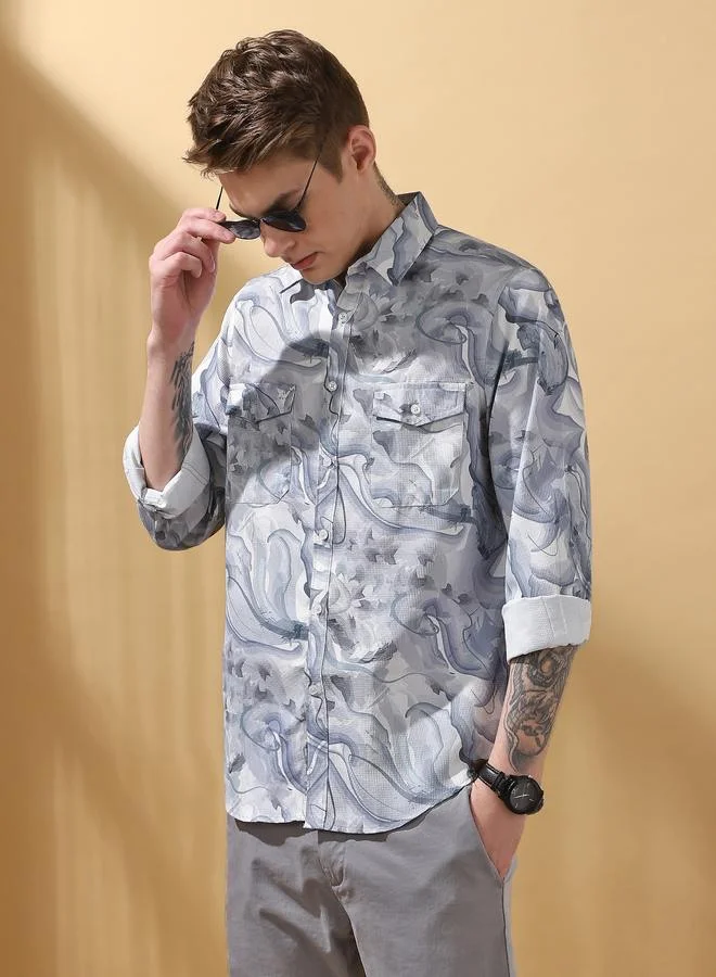 Dennis Lingo Stylish Multicolour Shirt For Men With A Trendy And Eye Catching Design Crafted From Breathable Fabric