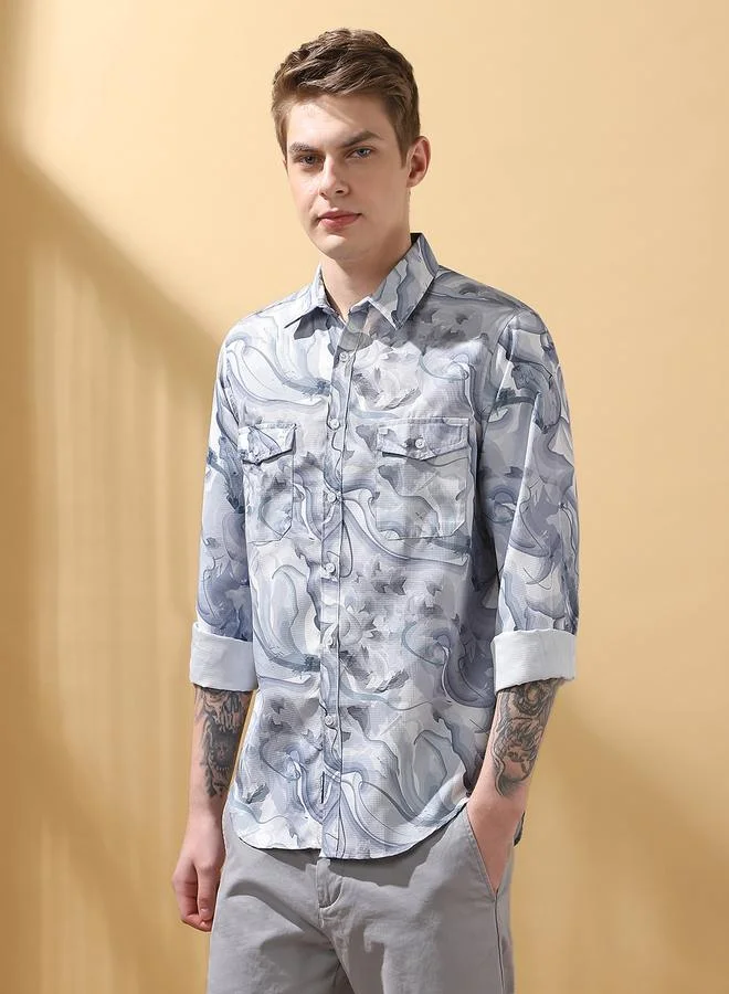 Dennis Lingo Stylish Multicolour Shirt For Men With A Trendy And Eye Catching Design Crafted From Breathable Fabric