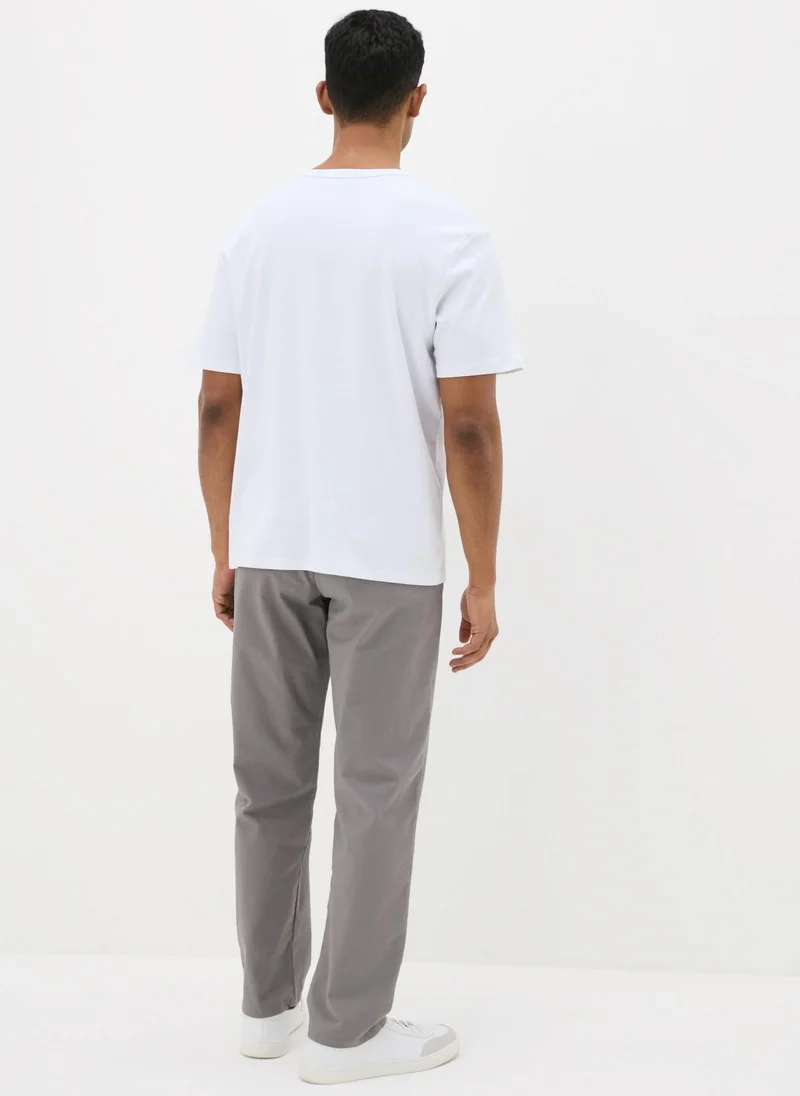 Matalan Grey Straight Fit Chinos Regular