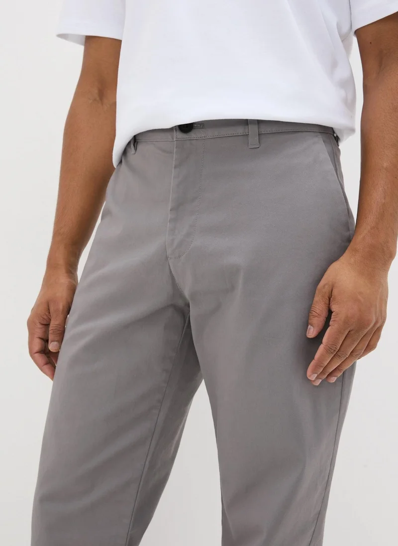 Matalan Grey Straight Fit Chinos Regular