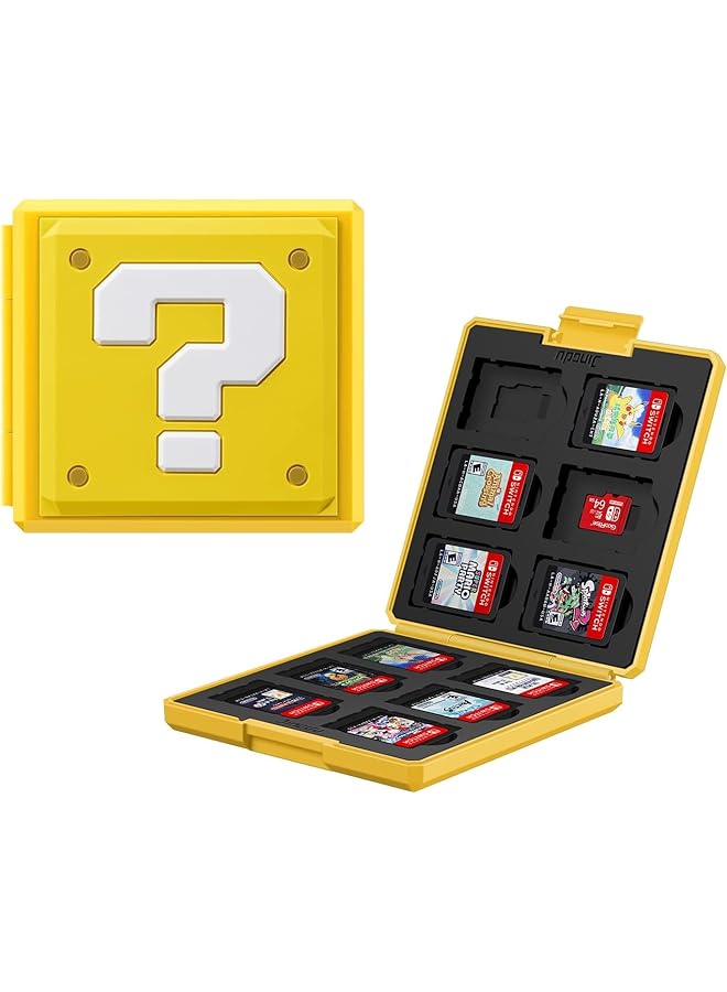 Game Card Case For Nintendo Switch Portable & Thin Hard Shell Box Protective Shockproof Cartridge Holder Carrying Storage Case Box With 12 Cartridge Slots For Switch Ns Nx - Image 1