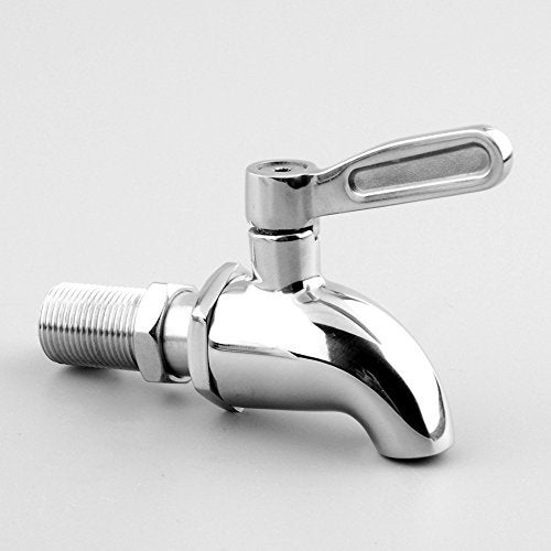 BTSKY™Stainless Steel Beverage Dispenser Replacement Spigot Fits 16mm（5/8 inch）Opening - No Lead Dispenser Replacement Faucet, Polished Finish - Image 2