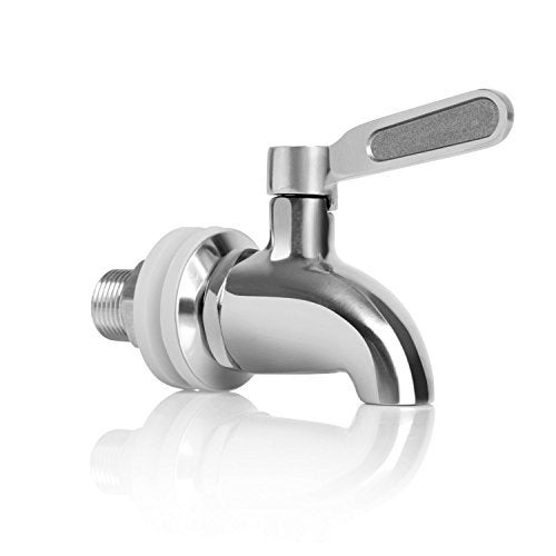 BTSKY™Stainless Steel Beverage Dispenser Replacement Spigot Fits 16mm（5/8 inch）Opening - No Lead Dispenser Replacement Faucet, Polished Finish - Image 3