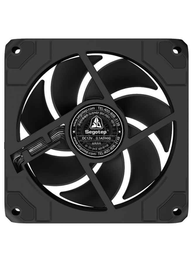 Segotep Gs-120 Argb Obsidian Black Dual-pack New Brick Style Fan - Image 4