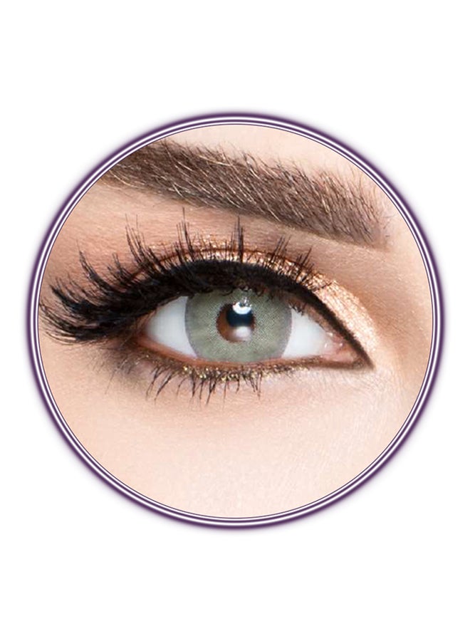 Luminous Unisex Pack Of 2 Dazzling Green Contact Lenses - Image 1