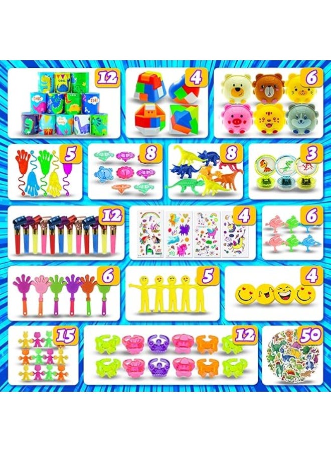 Flushrenic 206PCS Children's Party Favours, Toy Bags, Birthday Bulk Gift Bags, Classroom Treasure Chest Toys, Children's Prizes - Image 3