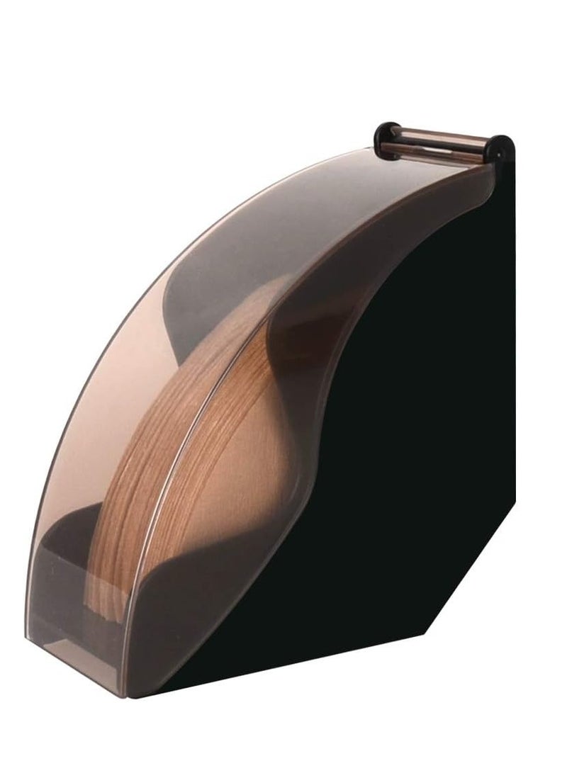 ROEIEIS Coffee Filter Holder, Coffee Filter Box with Dustproof Cover, Filter Paper Holder for Coffee Shop, Home, Storage Capacity of 100 pcs Paper Filters - Image 1