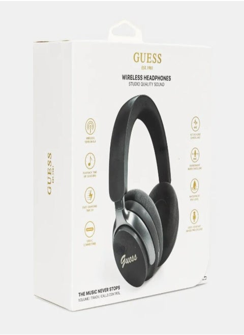 Guess Wireless Headphone Volume/Track/Calls Control Black