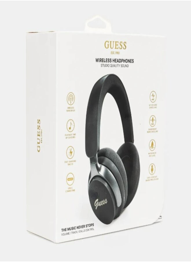 GUESS Guess Wireless Headphone Volume/Track/Calls Control Black  - Image 1