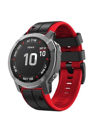 Replacement Strap For Garmin Instinct 22mm Silicone Sports Two-Color Watch Band Black+Red - pzsku/Z103A9B60C41CB369EEB3Z/45/_/1714870432/cb245127-5c70-43bd-8641-50eefac3ccd3