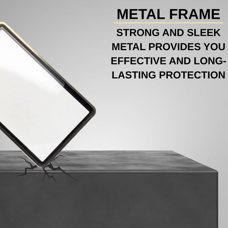 RedCap Magnetic Aluminum PSA Graded Card Holder 35PT Premium PSA Slab Protector Display Case with UV Resistant Glass Fits Standard PSA Graded Sports Trading Cards - Obsidian Gold - Image 4