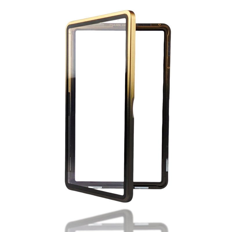 RedCap Magnetic Aluminum PSA Graded Card Holder 35PT Premium PSA Slab Protector Display Case with UV Resistant Glass Fits Standard PSA Graded Sports Trading Cards - Obsidian Gold - Image 2