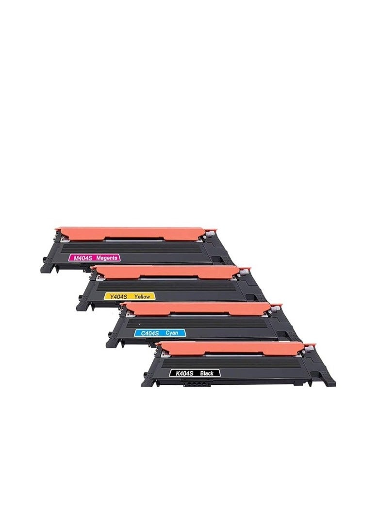 Terabyte CLT-404 compatible toner cartridge for Samsung CLT-404 CLT-K404S CLT-C404S CLT-M404S CLT-Y404S use with Xpress C430W C430FW C480FW SL-C430W SL-C480W SL-C480FN C480 C43x C48x printer (4 pieces) - Image 1